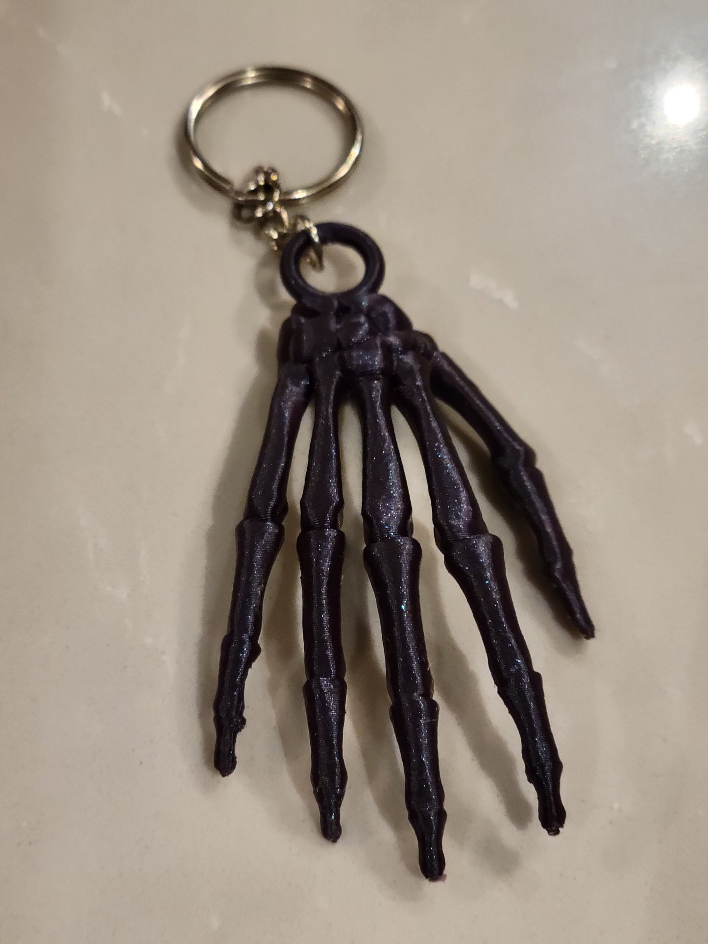 Gothic Skeleton Hand Keychain