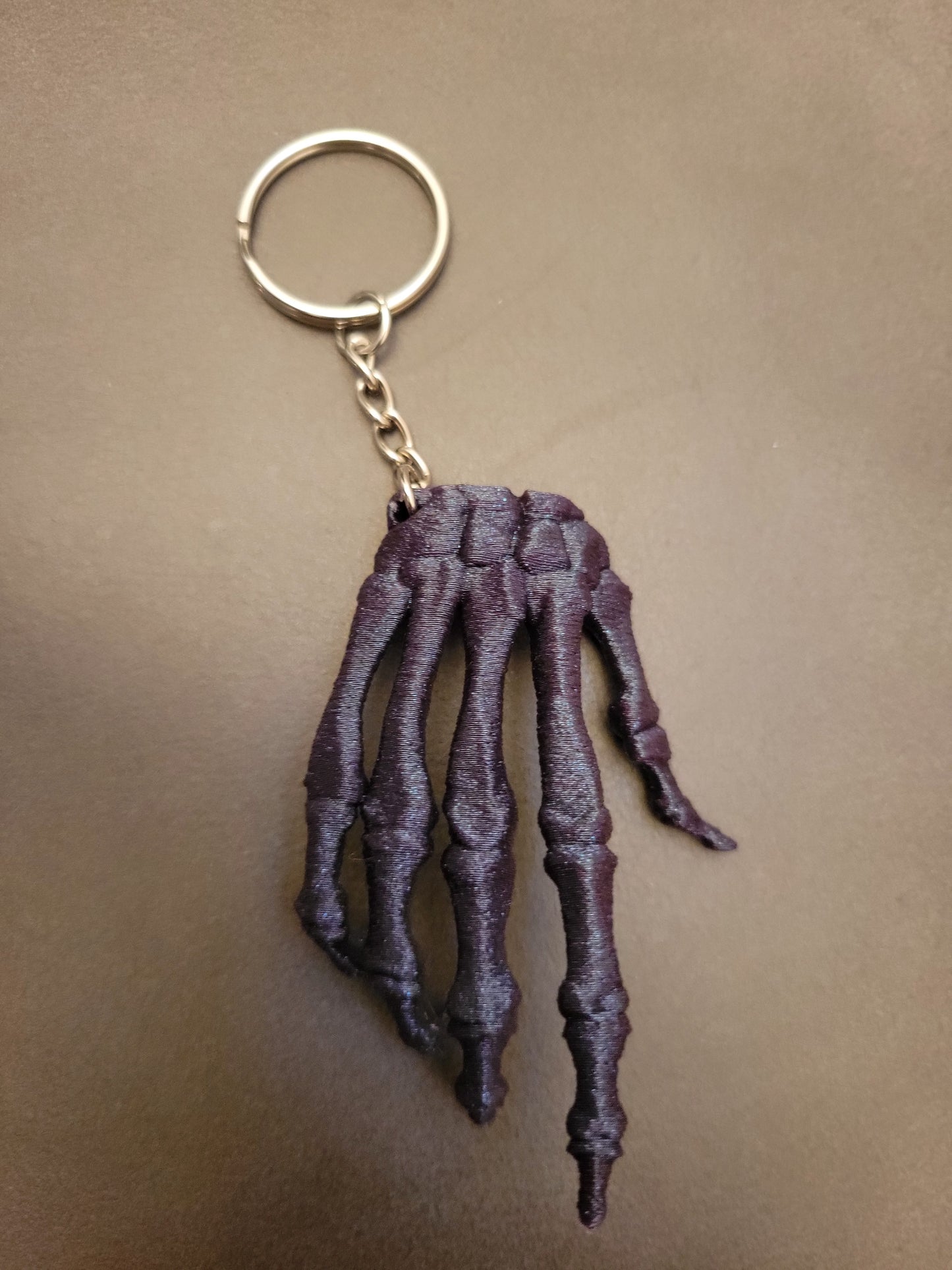 Gothic Skeleton Hand Keychain