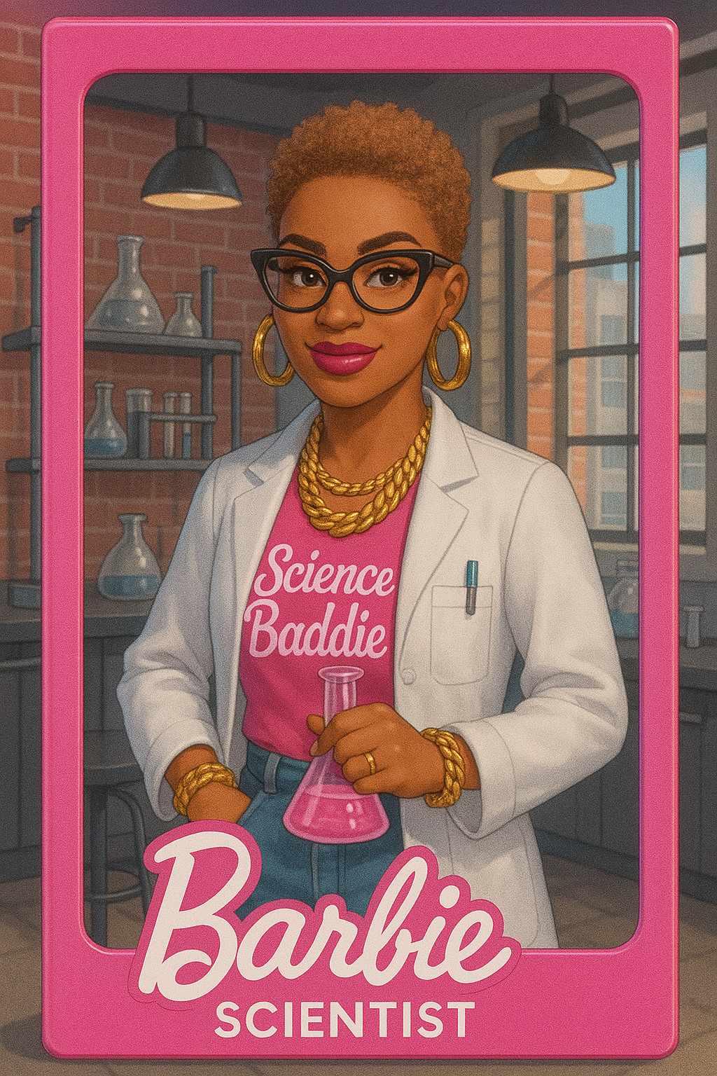 DIY “Science Baddie” Doll – Digital Design Downloadable PDF