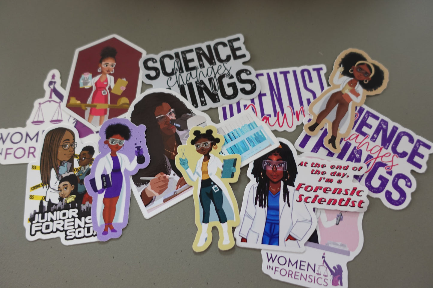 SCIENCE DIE CUT STICKERS
