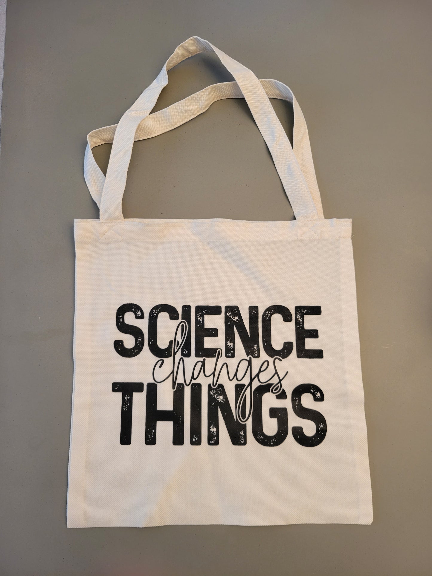 Reusable Linen Science Tote Bag