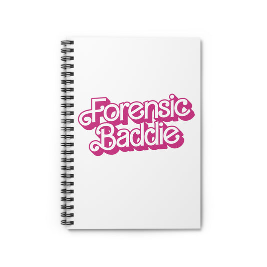 Forensic Baddie Spiral Notebook - Ruled Line