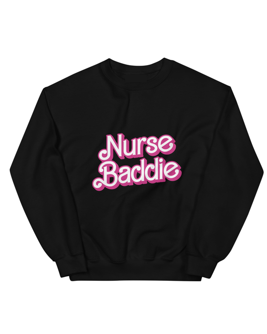 Nurse Baddie Sweatshirt-Unisex Crewneck Sweatshirt