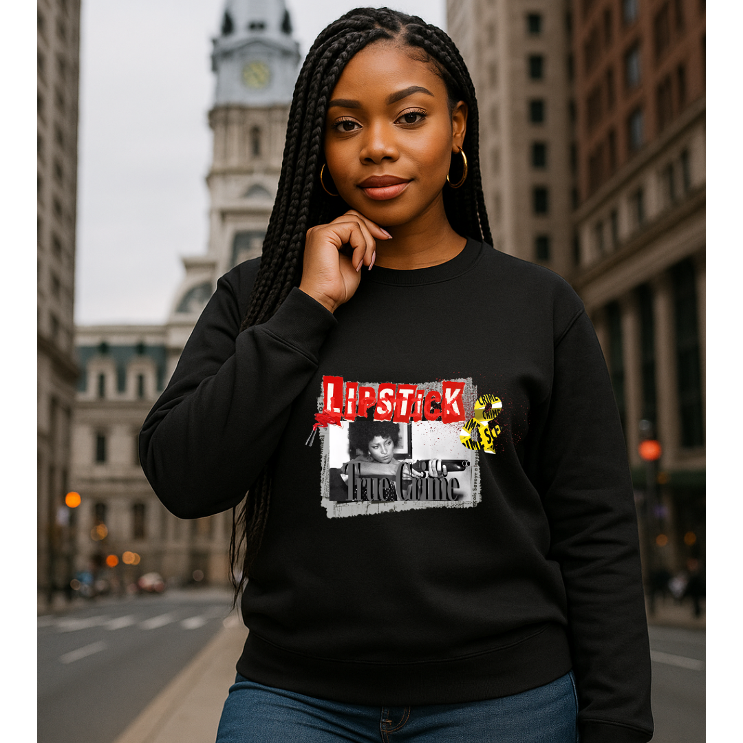 Lipstick and True Crime New Chapter-Unisex Crewneck Sweatshirt