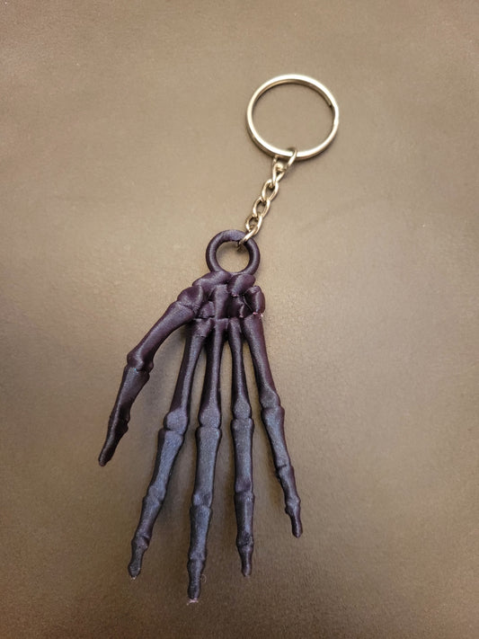 Gothic Skeleton Hand Keychain