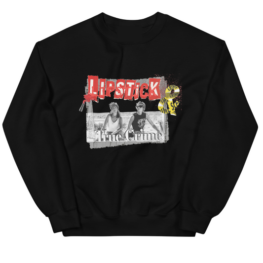 Lipstick and True Crime New Chapter-Unisex Crewneck Sweatshirt