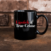 Lipstick & True Crime 11oz Black Mug