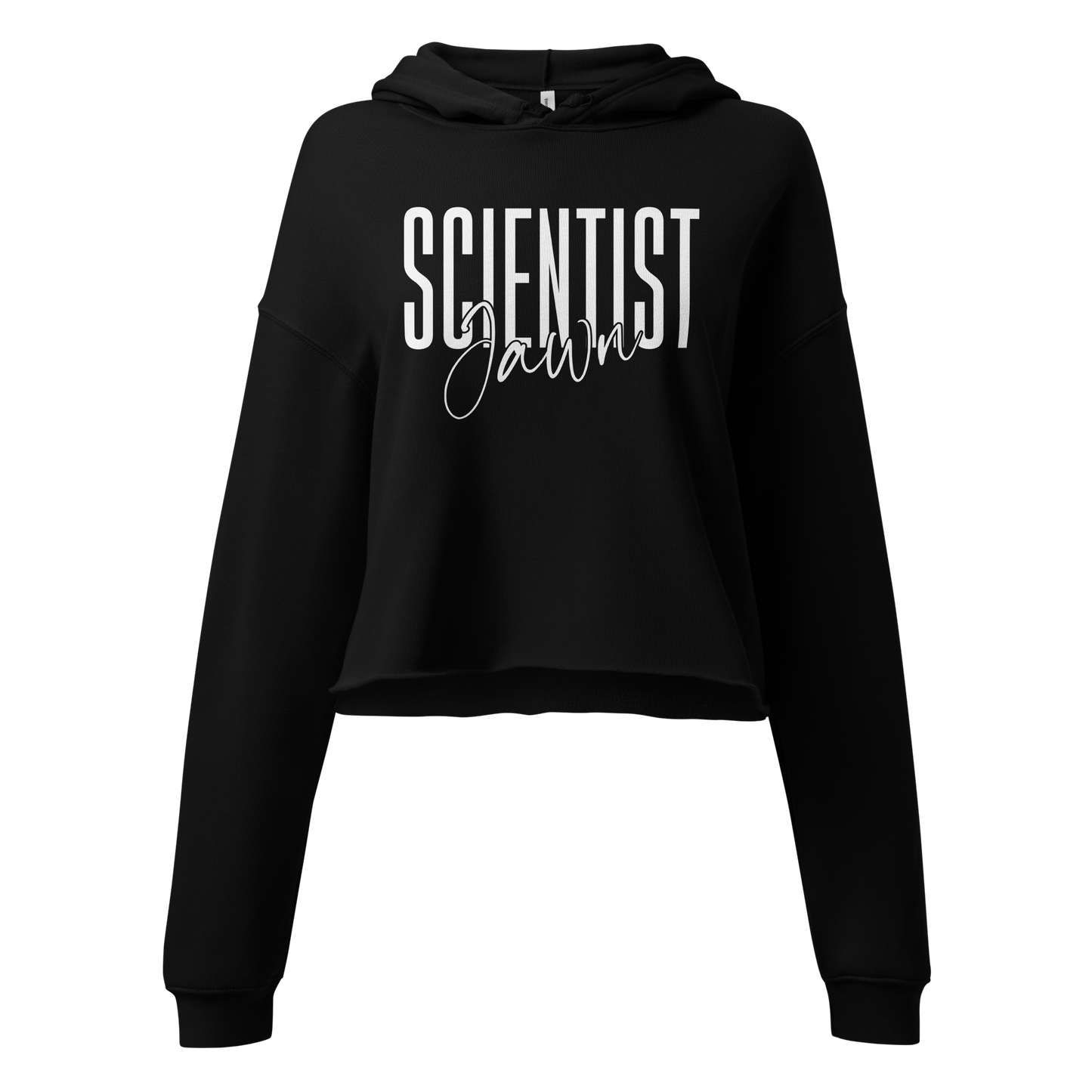 Scientist Jawn-Women's Crop Fleece Hoodie Sweatshirt