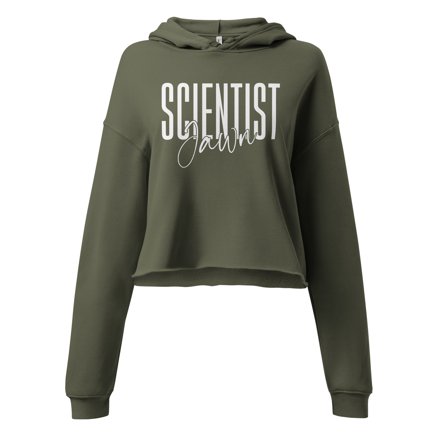Scientist Jawn-Women's Crop Fleece Hoodie Sweatshirt