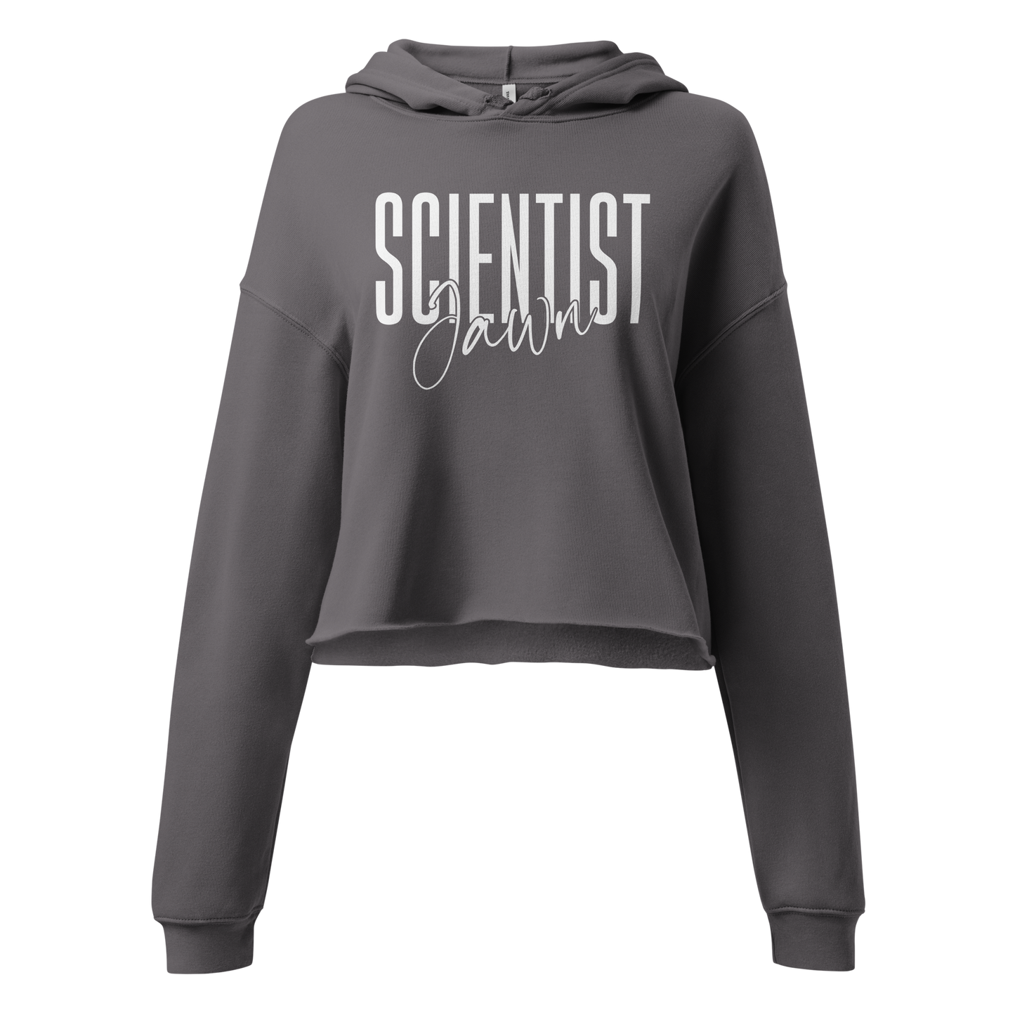 Scientist Jawn-Women's Crop Fleece Hoodie Sweatshirt