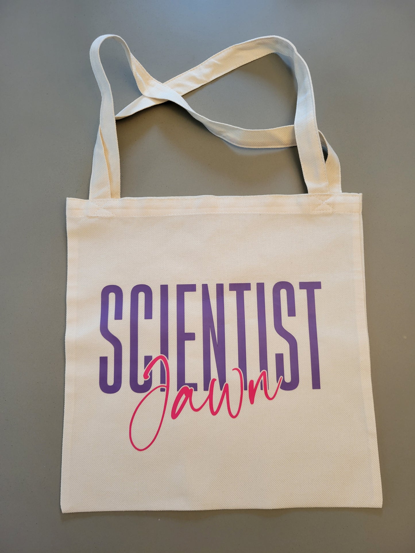 Reusable Linen Science Tote Bag